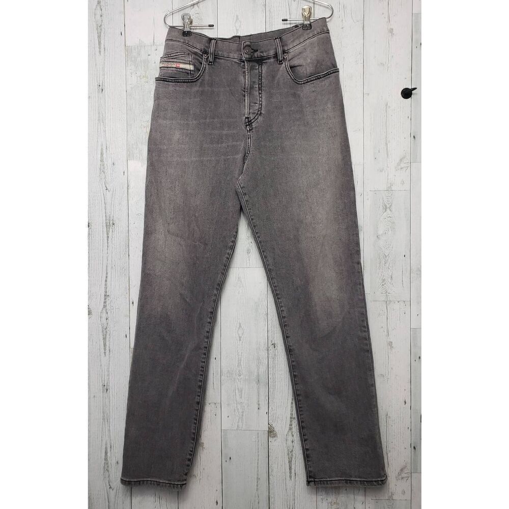 Diesel Button Fly Men's Distressed / Faded Black / Grey Jeans Sz. 36 Waist